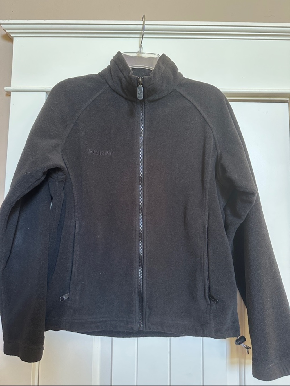 Columbia Black Full-Zip Fleece Jacket with Stand Collar